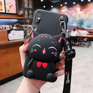 Casing Studio kucing kartun OPPO A3S A9 A7 A83 A79 A73 A59 