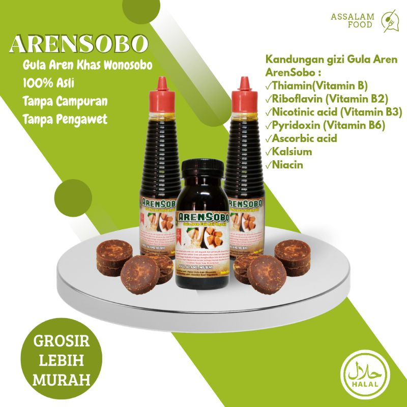 

ARENSOBO Gula Aren Cair Khas Wonosobo 100% Asli