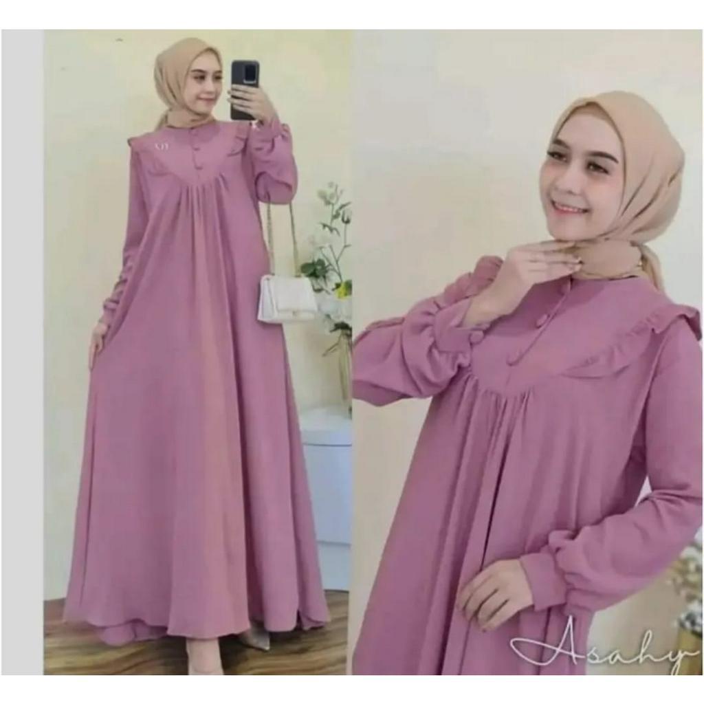 DRESS CRINCLE GAMIS JUMBO  TERBARU BB 80 MUAT BISA COD