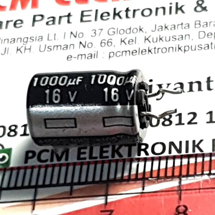 New Elco panasonic 1000uf 16v 1000 mikro 16 volt 105' original