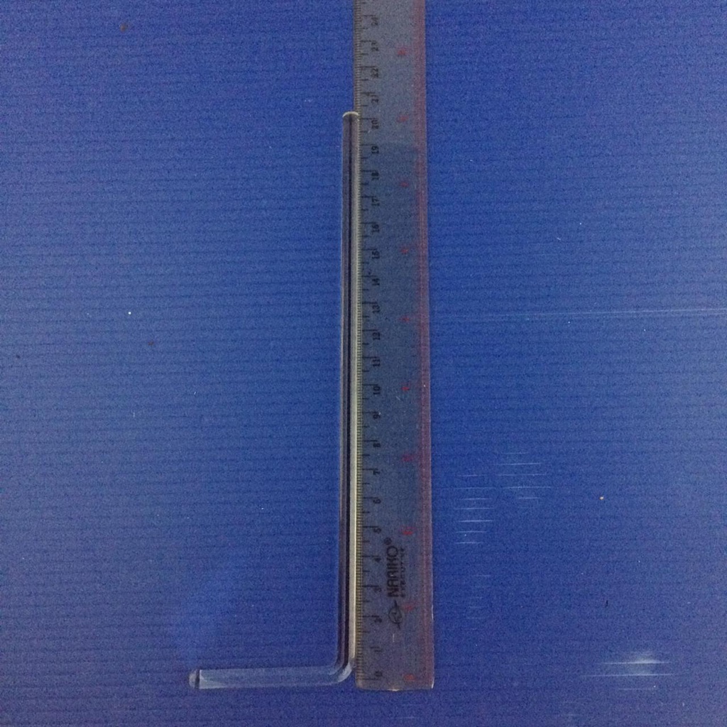 Batang pengaduk L/L-shaped Spreader/Glass rod spreader L/Kaca perata L/Batang L