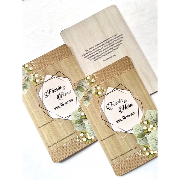 blangko undangan pernikahan kosong murah  platinum 01