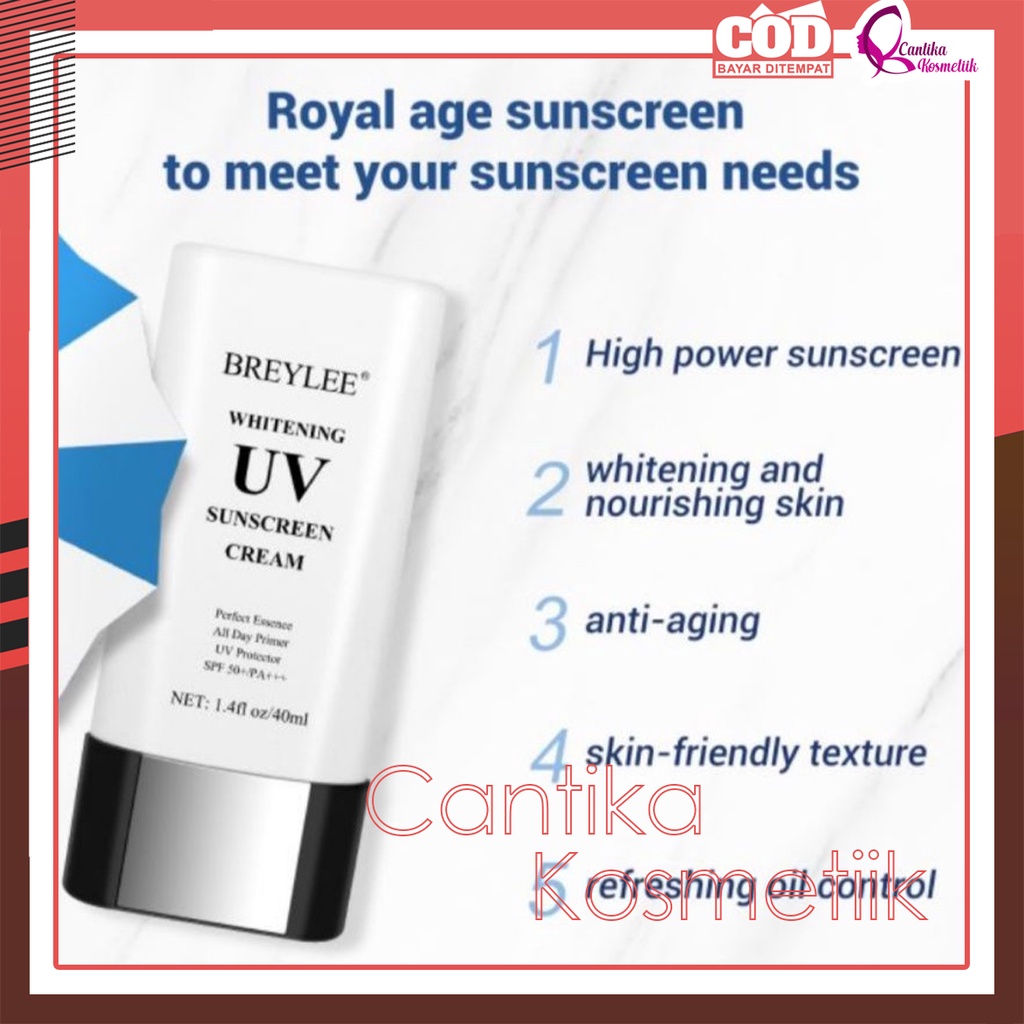 BREYLEE UV SUNCSREEN SPF 50+ CREAM PELINDUNG WAJAH
