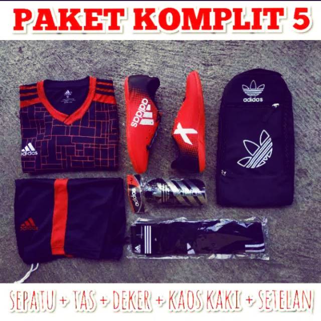 Sepatu futsal baju futsal paket komplit 5