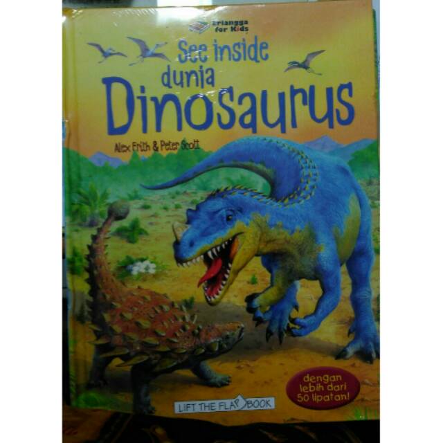 Usborne See inside Dinosaurus lift the flap Hard cover Erlangga For Kids