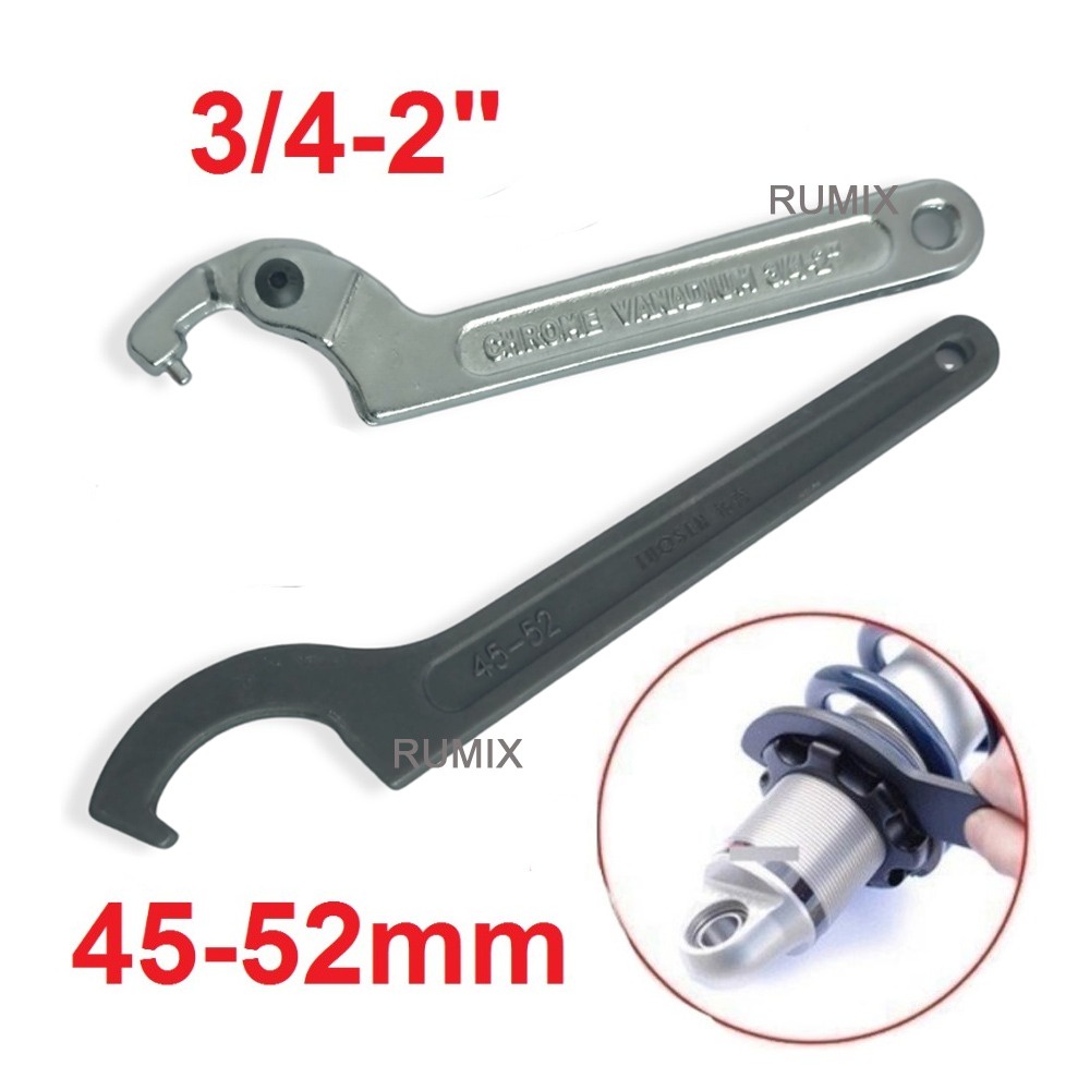 Hook Wrench Kunci Komstir Motor 45-52mm 3/4-2 Inch Konci Kait pass Shock hook Mobil-5