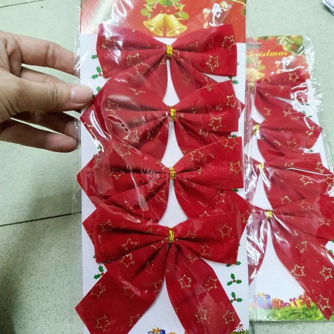 

Pita Merah isi 4 Murah Pita Parcel Hiasan Dekorasi Red Ribbon Grosir