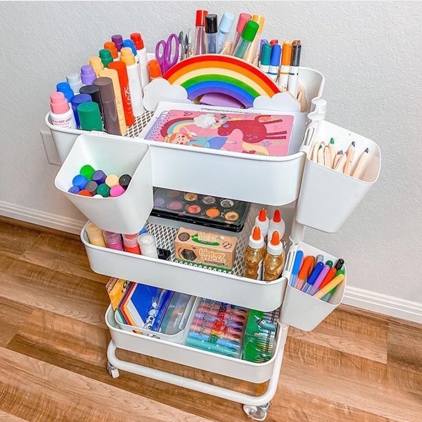 Art and Craft Cart Troli Serbaguna Rak Dapur Rak Bumbu Art and Craft Cart Troli Serbaguna Rak Dapur Rak Bumbu