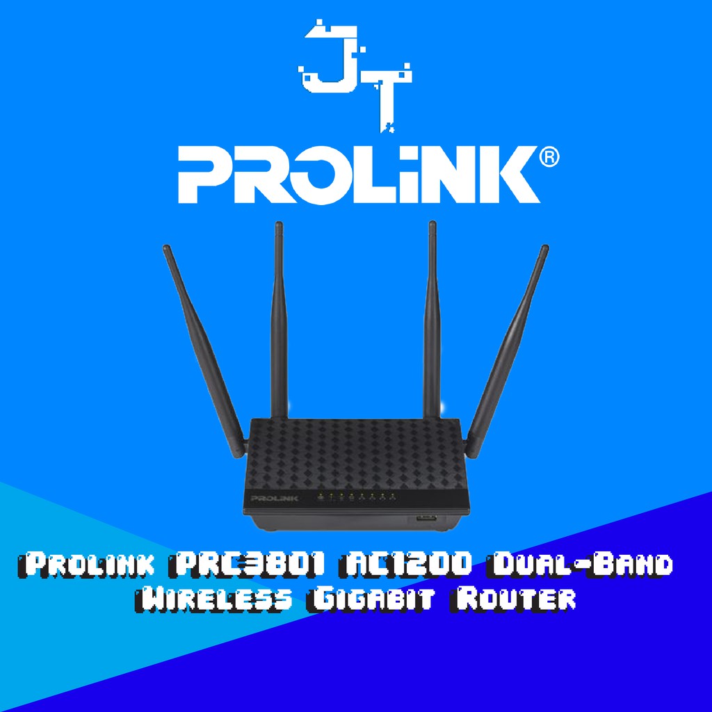 Prolink PRC3801 AC1200 Dual-Band Wireless Gigabit Router