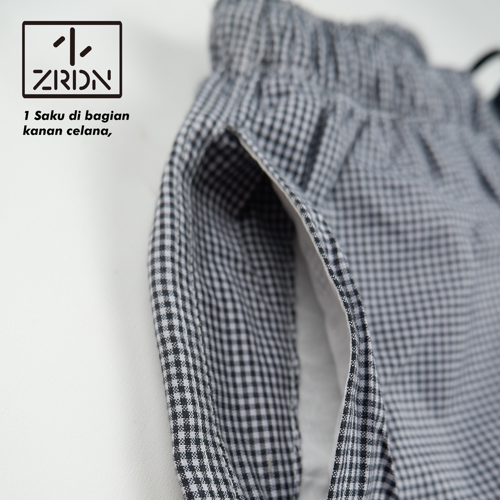 Celana Boxer Polyester ZRDN - Checkers Series
