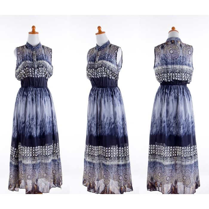 Long Dress Etnik Longdress Maxi Pantai Pesta Baju Wanita Korea Import Murah