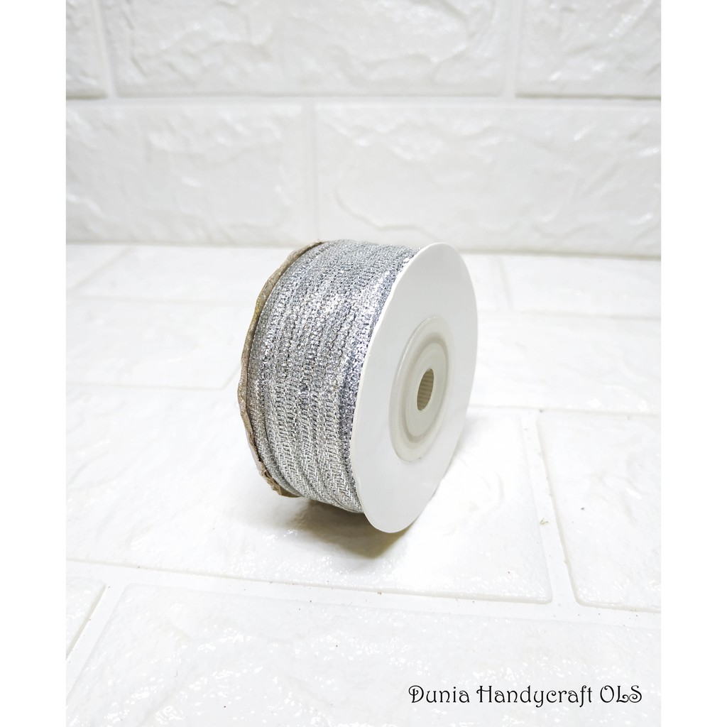 Pita Silver 1/8 inch Pita Perak DIY Bahan Kerajinan Tangan Handycraft