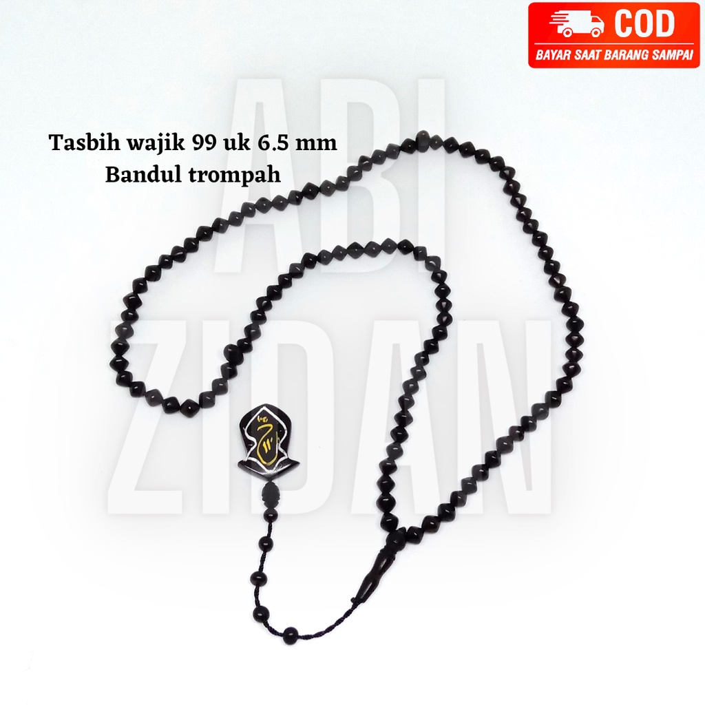 tasbih kokkah kaokah kaukah koka kokka kaoka wajik 99 ukuran 6.5mm bandul trompah rajah