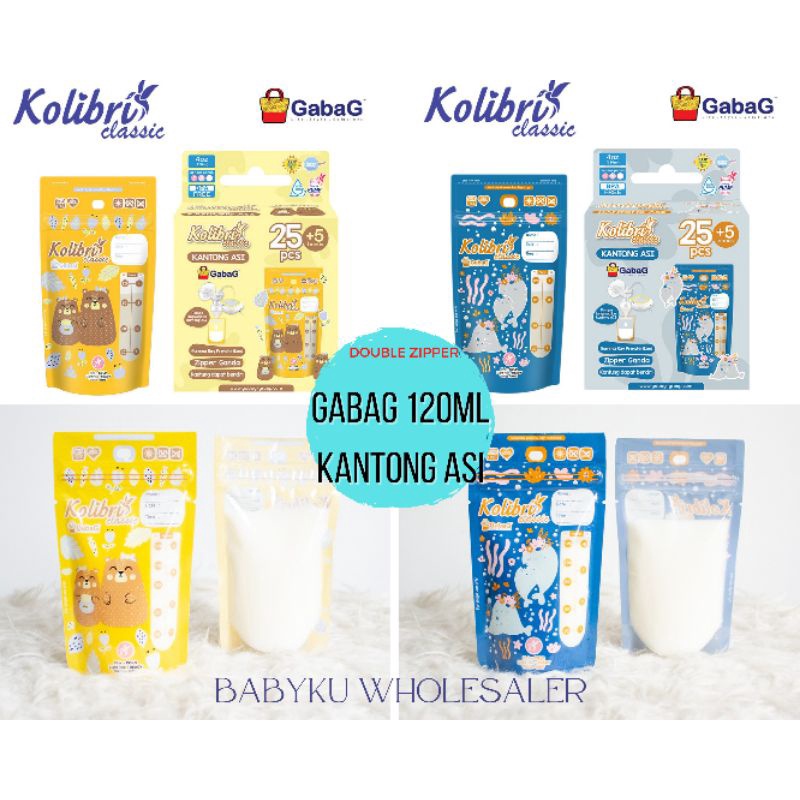 Gabag kantong asi 120ml / kantong plastik asi gabag