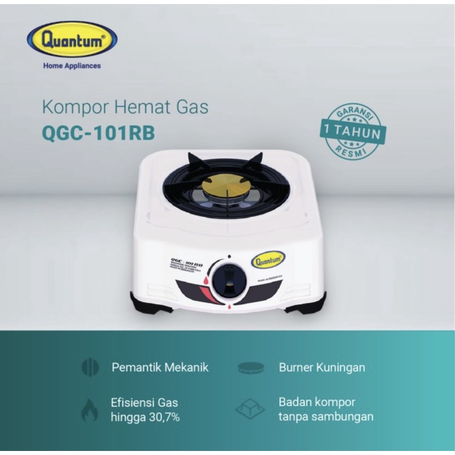 Kompor Gas Quantum 1 tungku QGC 101 RB NEW!!