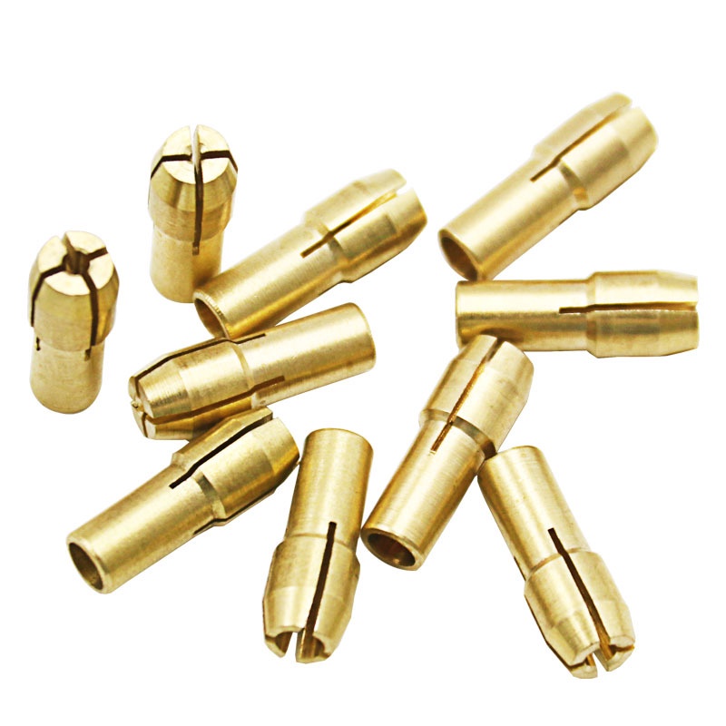 Brass Collet Kuningan Mini Grinder Drill Bor Chuck 0.5 / 0.8 / 1.0 / 1.6 / 1.8 / 2.0 / 2.2 / 2.4 / 3.0 / 3.2mm