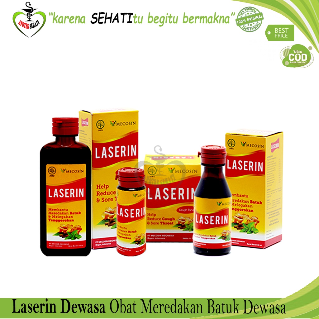 Laserin Sirup Dewasa Pereda Batuk Berdahak Obat Herbal