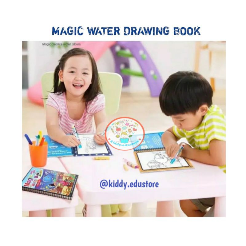 

kiddy.edustore - MAGIC WATER COLORING BOOK (BUKU MEWARNAI AJAIB)