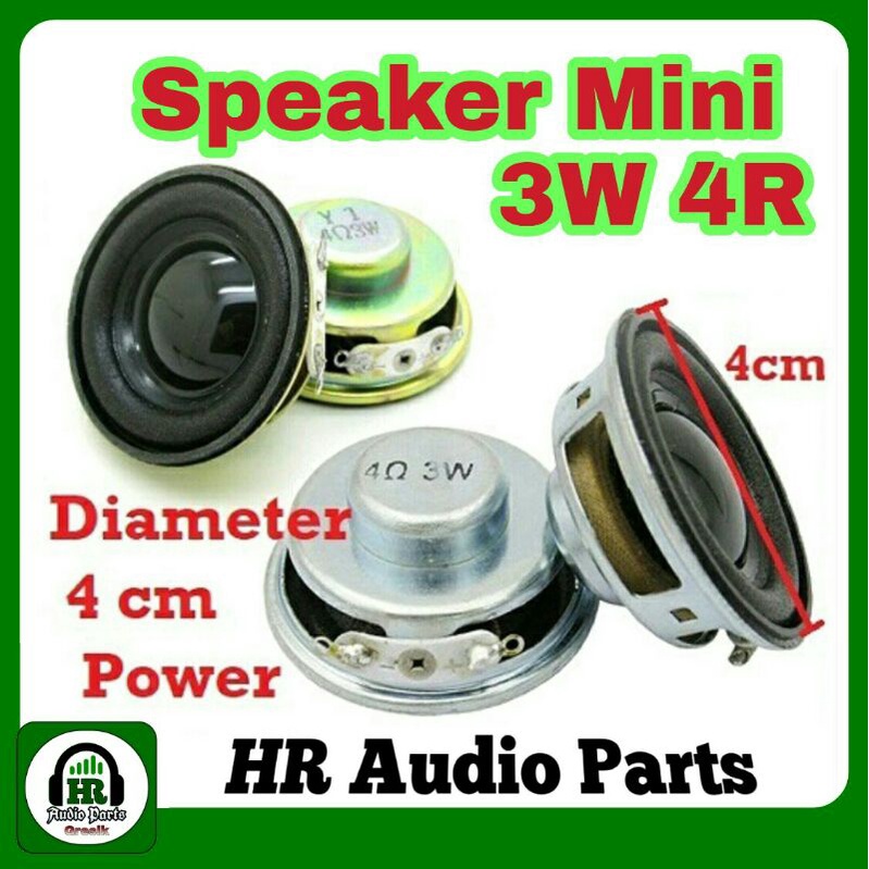 Speaker Mini 1,5&quot; inch 3W 4R New Black Speakers 3Watt 4ohm for Amplifier 3w or 5w