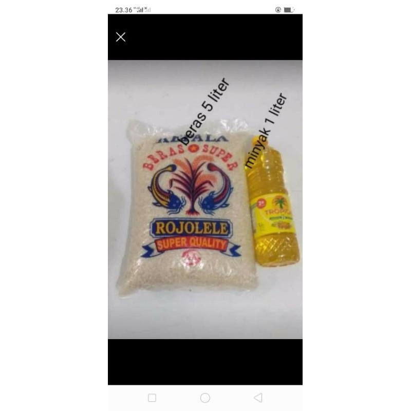 

paket beras & minyak sayur
