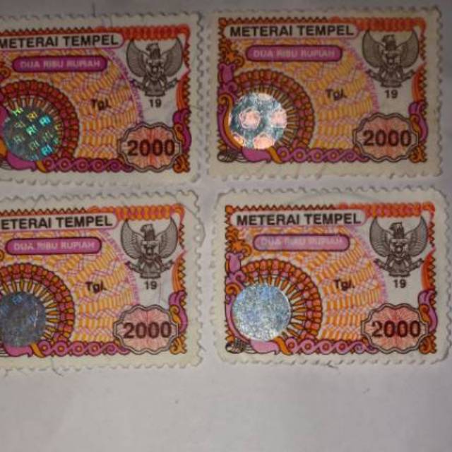 

Materai 2000 Tahun 1995 - 2000