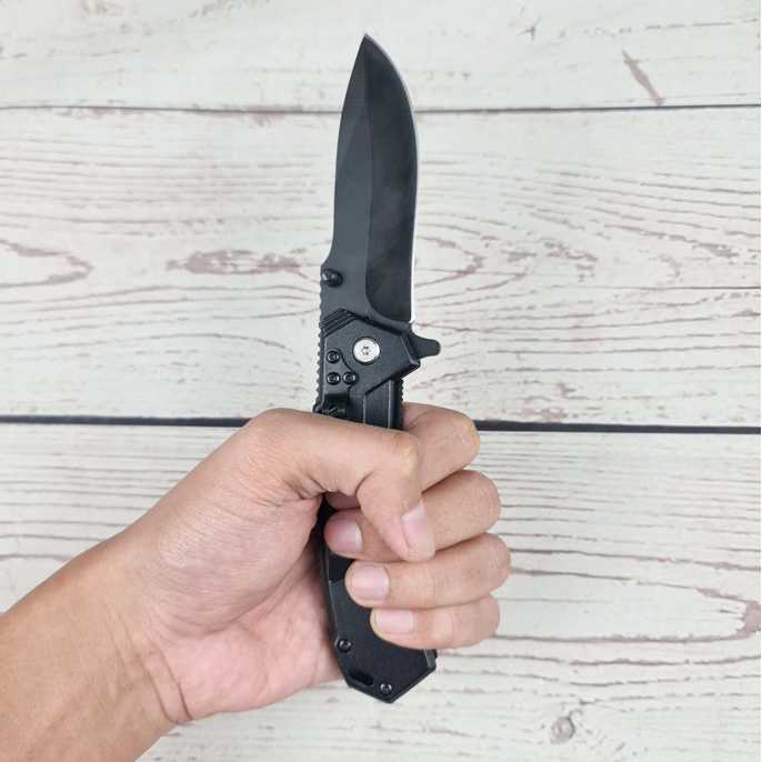 (BISA COD) RVOSTR PEGASI Pisau Lipat Tactical Folding Knife Survival Camping EDC SR-ZDD1