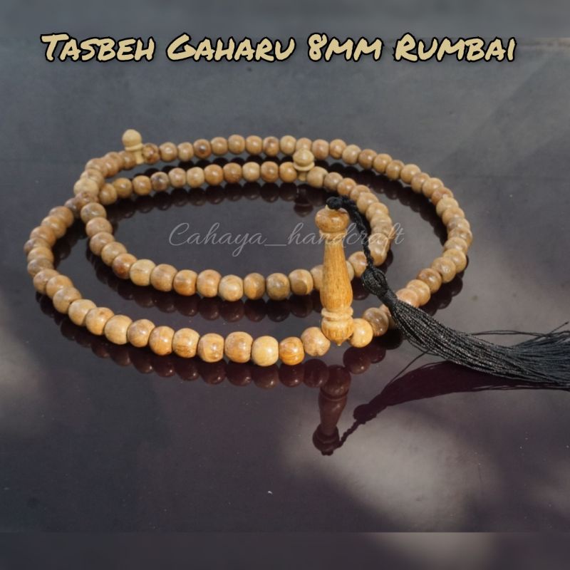 Tasbih Kayu Gaharu 8MM Original Harum