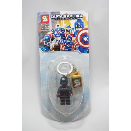 Gantungan Kunci Lego Captain America The Winter Soldier-02 [SY]