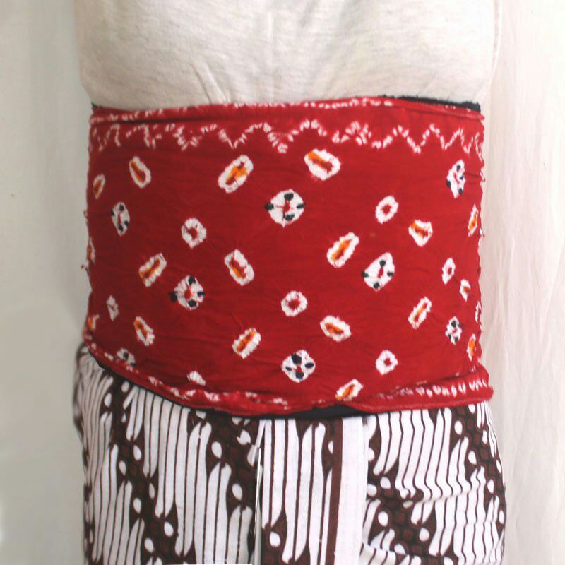 Angkin Jumputan Untuk Kebaya Penutup Kemben Tradisional Fashion Kolosal Jawa