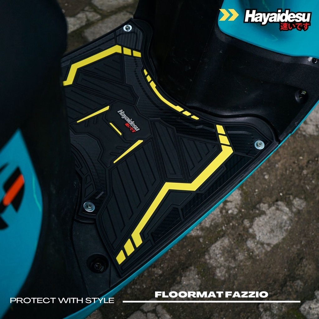 Karpet Motor Fazzio Hayaidesu Floor Mat Body Protector Aksesoris Yamaha