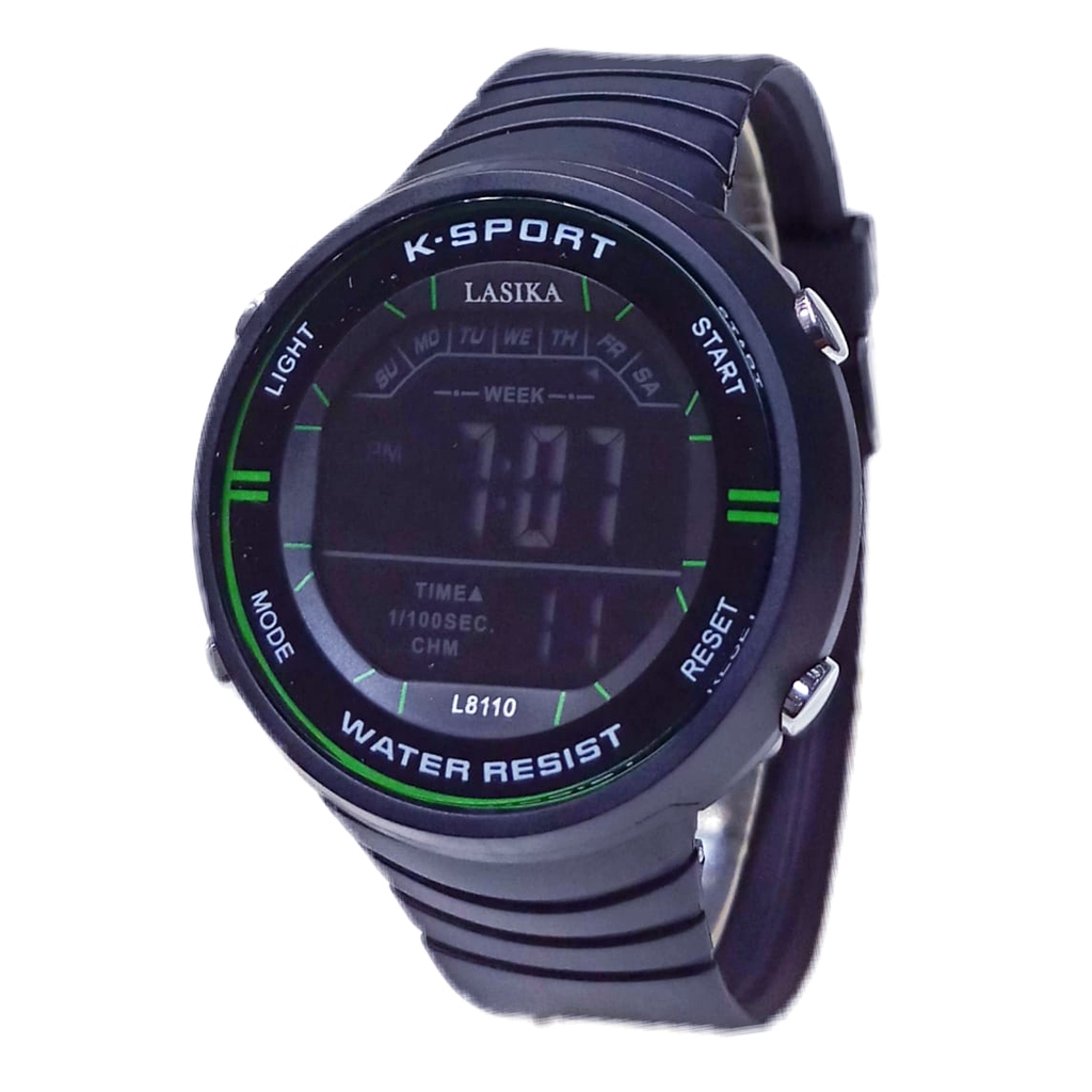 Dikirim Dari Jakarta Jam tangan kasual Pria lasika L8110 Digital Water Resist