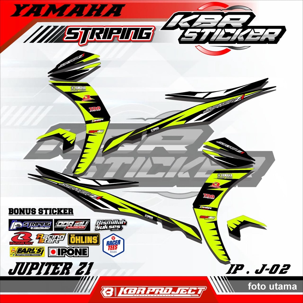 JUPITER Z1 (cod) stiker motor - striping jupiter z1 - motor yamaha - motor – Racing.02