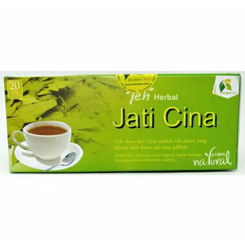 

Teh Jati Cina Celup Kholifah Isi 20 Kantong Teh Pelangsing Alami