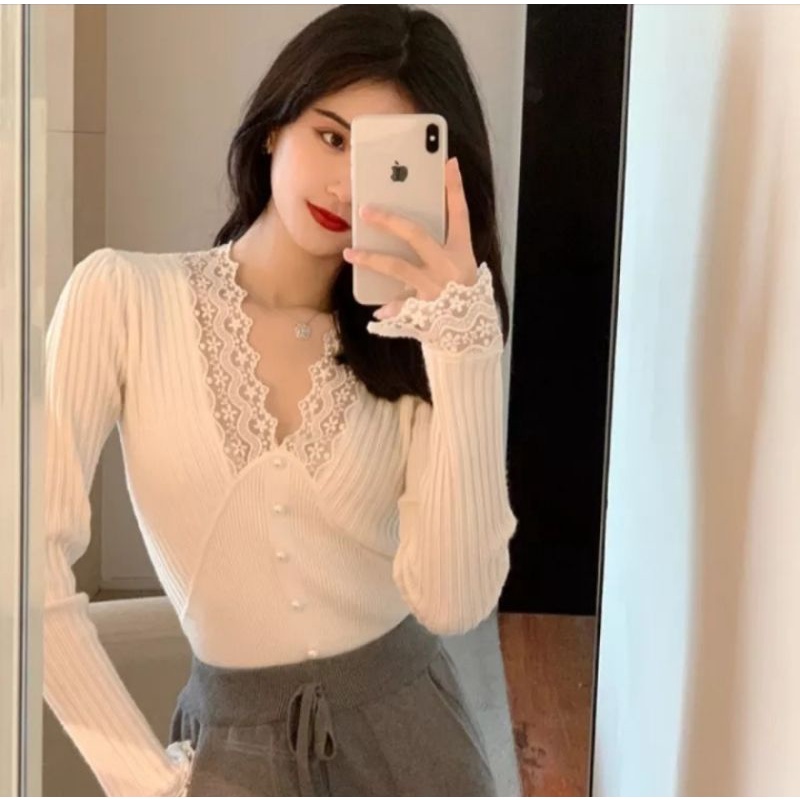 Blouse Knit Import korea Ardenia