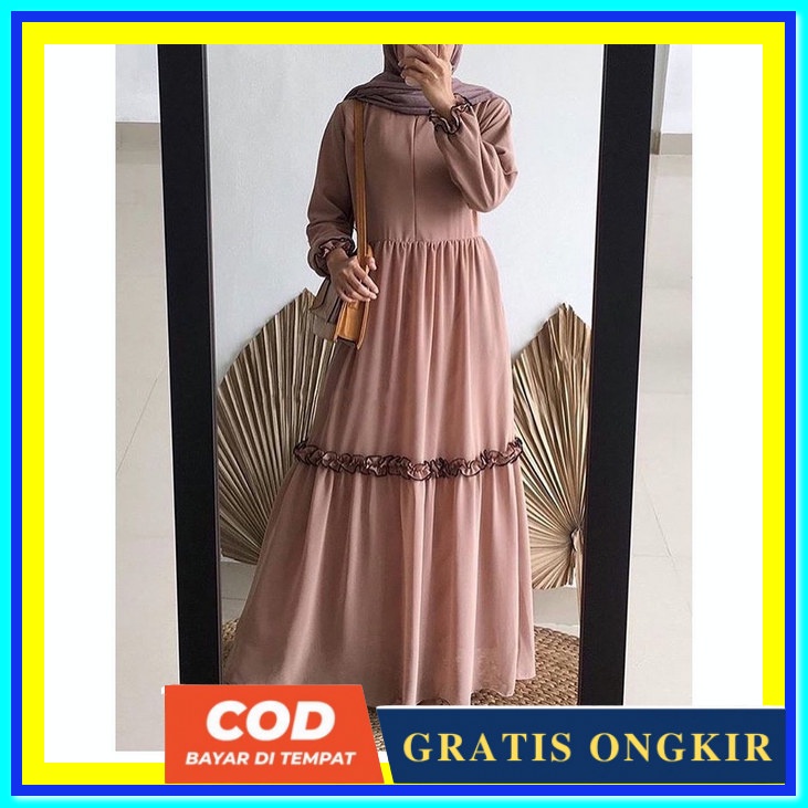 Baju Gamis Perempuan Casual Gsmis Cewek Model Terbaru Terbaru 2022 Elegan Mewah Jumbo Gamis Lebaran 