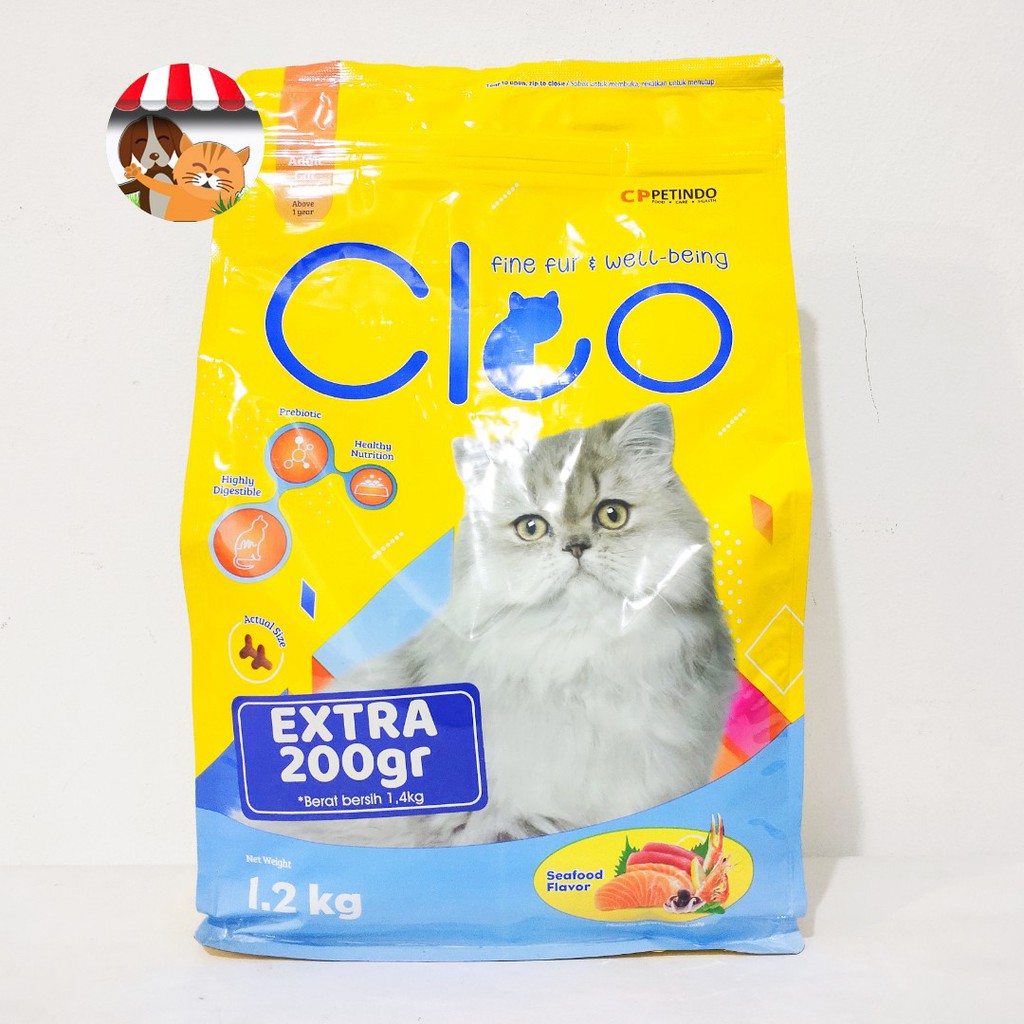 Cleo Seafood 1.2kg Freshpack Dry Cat Food Makanan Kucing Dewasa