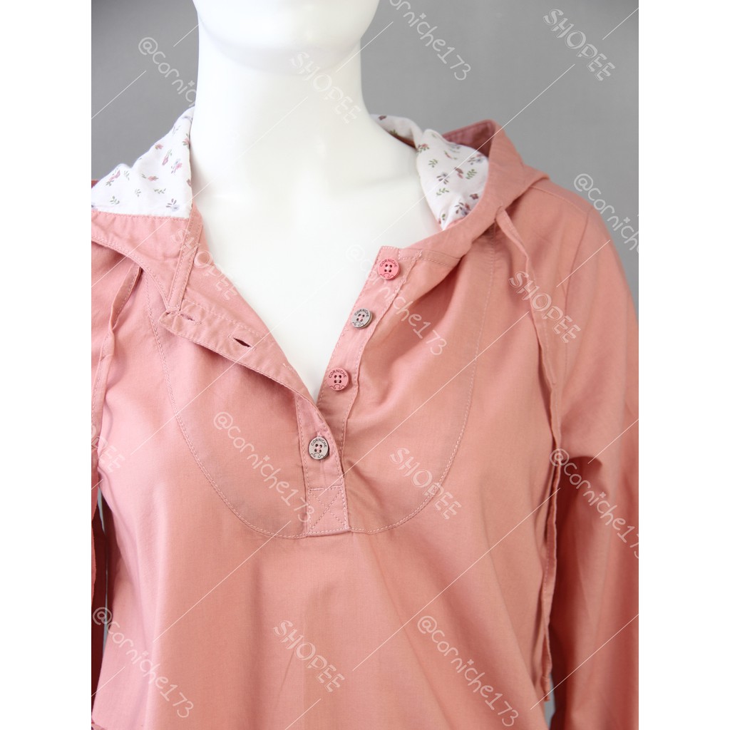 Corniche Charm Hoodie Blouse Orange - TH231363