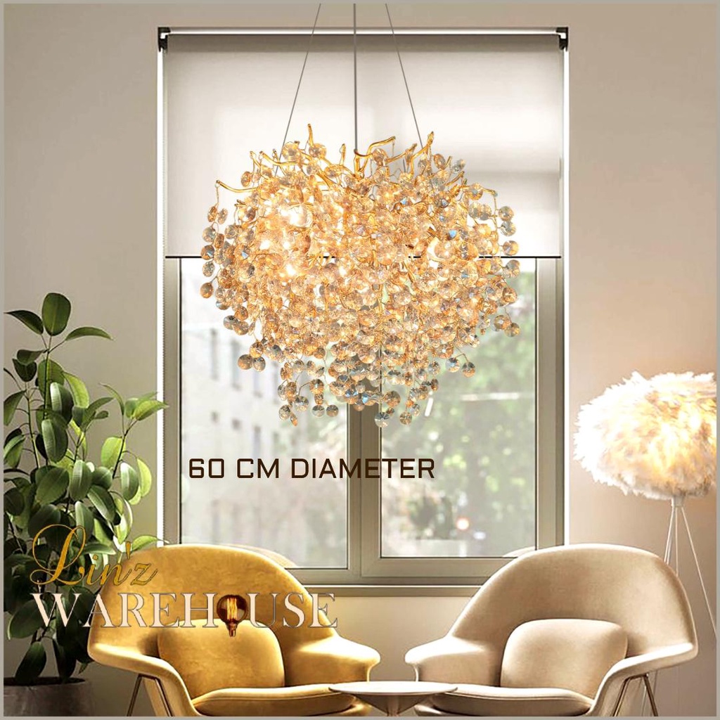 Jual Lampu Gantung Kristal Modern Luxury Crystal Branch Cm