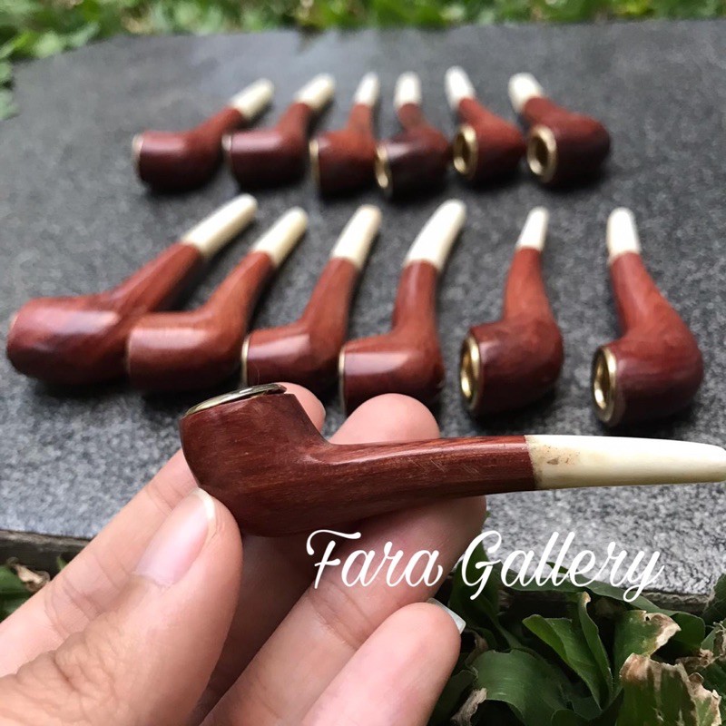 Pipa Rokok Cangklong Kayu Nogosari / Pipa Once Nagasari Cangklong Mini Kayu Bertuah Nogosari