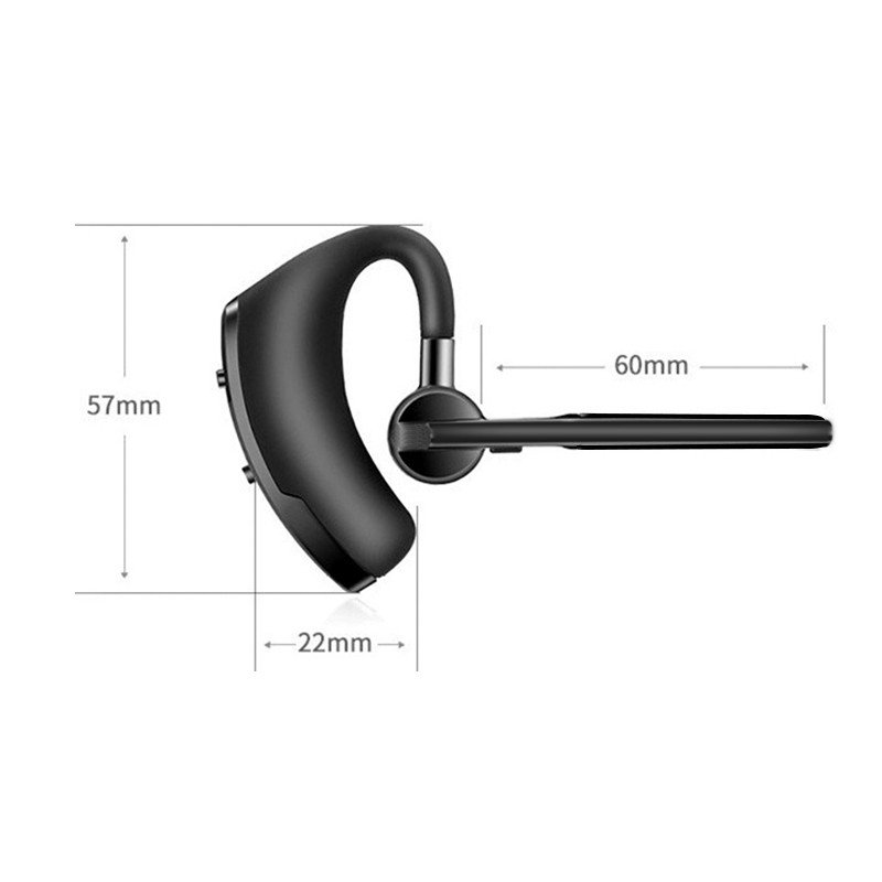 V8S Business Bluetooth Headset Wireless Earphone Earhook Earbud with Mic