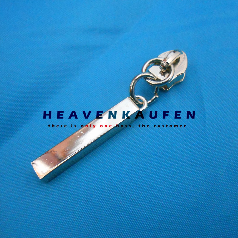 Kepala Resleting / Kepala Zipper No 5 Nikel Silver Kode XQ