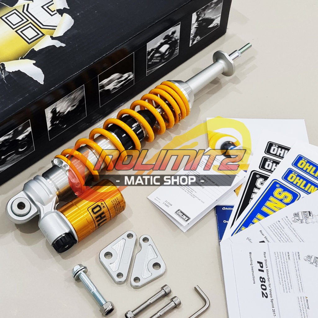 Shock Shockbreaker OHLINS PI 802 Vespa Sprint Primavera 3V IGet S LX GT Rear