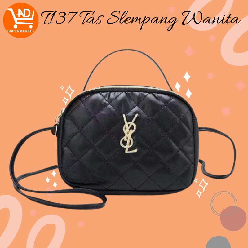 AND  COD Tas Slempang Kulit Wanita Tas Selempang Hits Pu Tas Slempang Korea Wanita Multifungsi T137