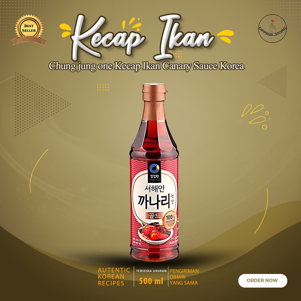 

Chungjungone Kecap Ikan Canary Sauce Korea 500Gr 까나리액젓 Kanari
