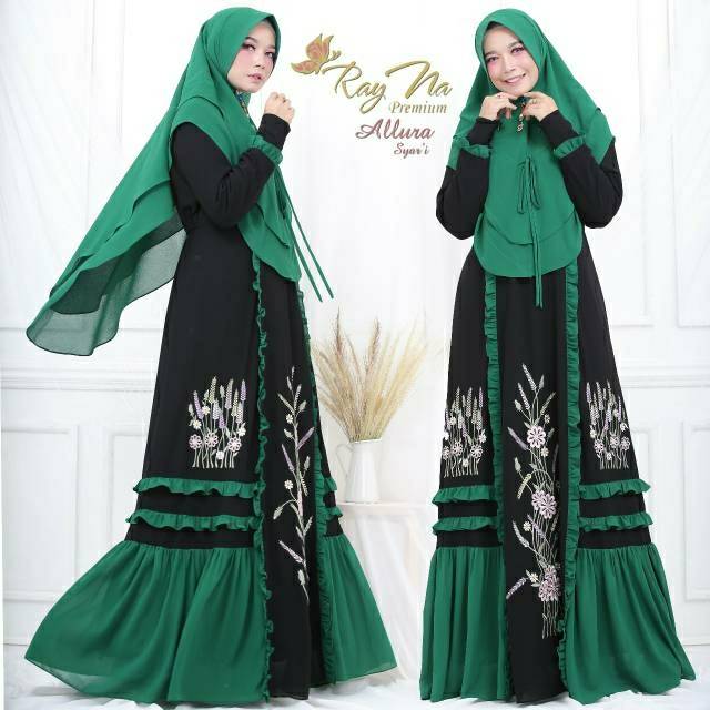ALLURA SYARI Original by RayNa SALE Gamis syari rayna ceruty