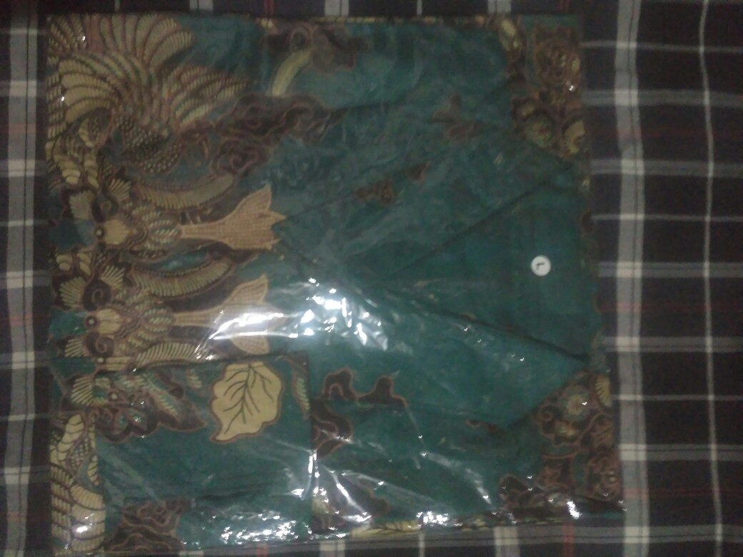 Kemeja Batik Pria Lengan Panjang Hitam Manis M L Xl Xxl