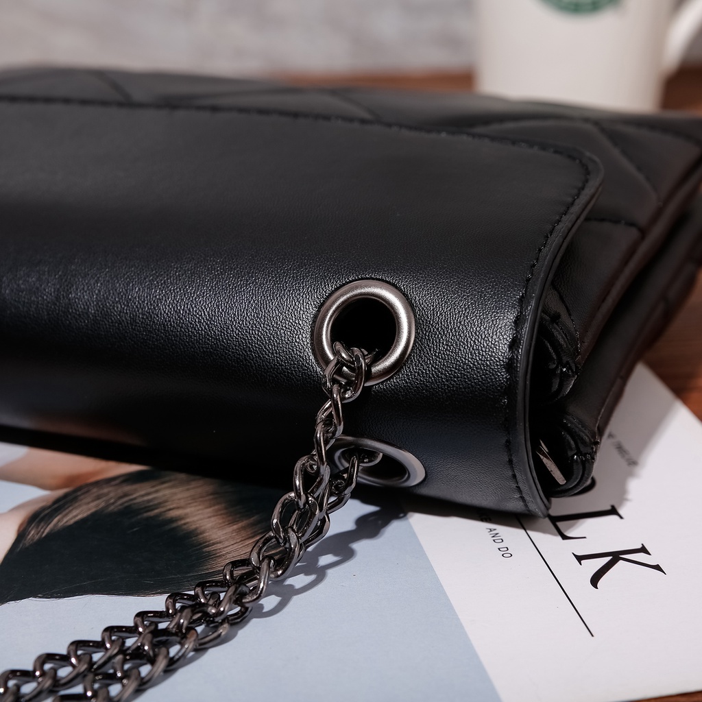 Tas Selempang Wanita Evening Bag Tali Mix Rantai Sintetis Fashion Import Shoulder Bag Kekinian Berkualitas Traco