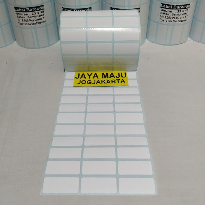 

LABEL BARCODE 33 X 15 3 LINE GAP CORE 1" OR 3" (ISI 5.000 OR 10.000)
