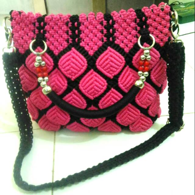 Tas tali kur motif daun