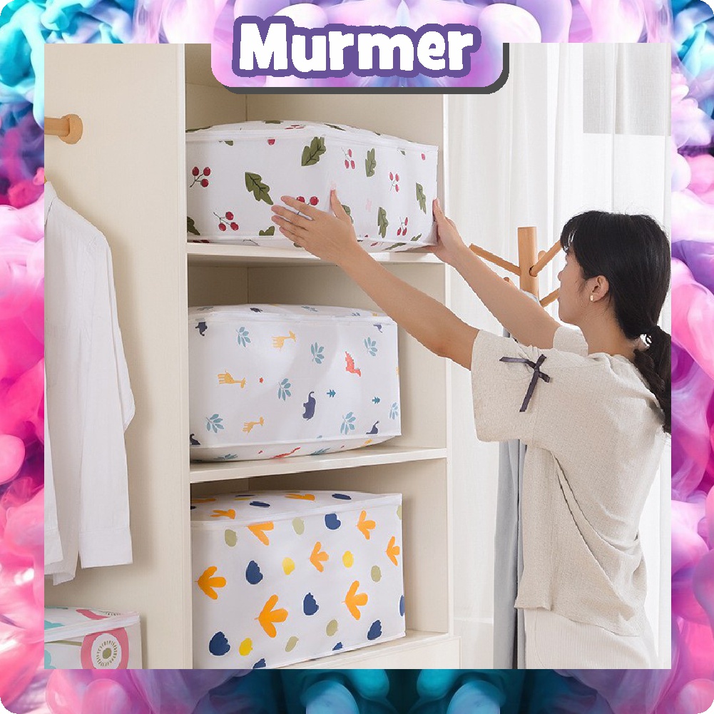 MurmerOfficial Storage Box Baju Tempat Penyimpanan Pakaian Storage Bag 60x40 cm TP002 R532